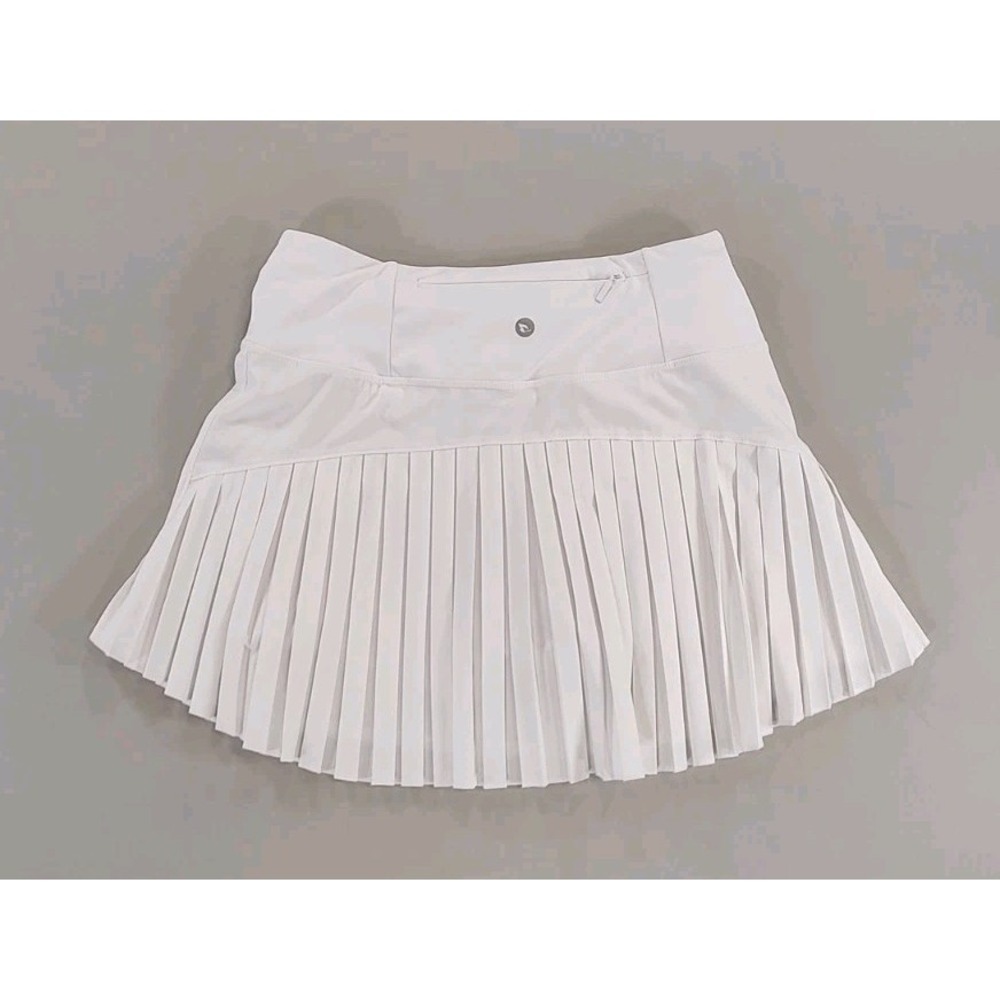 Unbranded White Pleated Tennis Skort Athletic Golf Pickleball Women XS Pockets